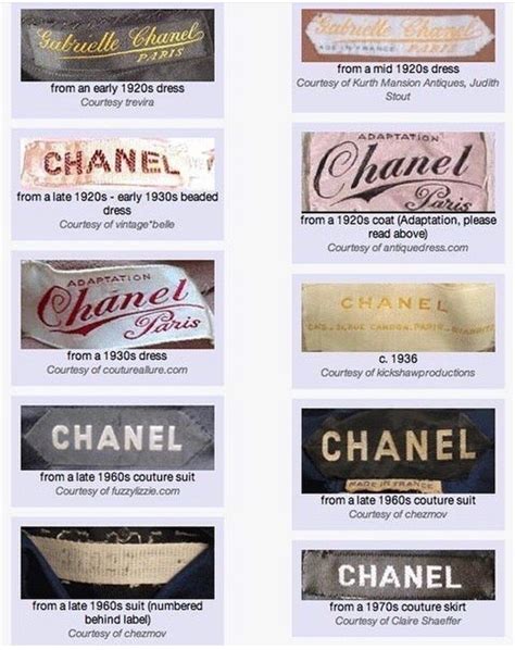 vintage chanel clothing tags|where to buy vintage chanel.